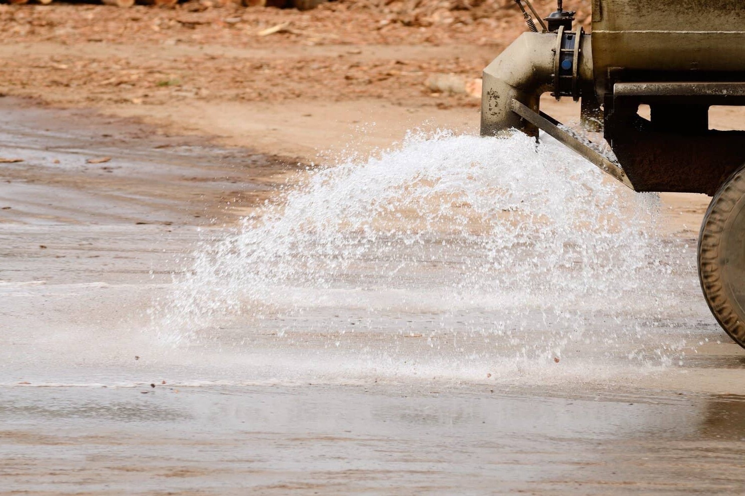 spraying for dust control