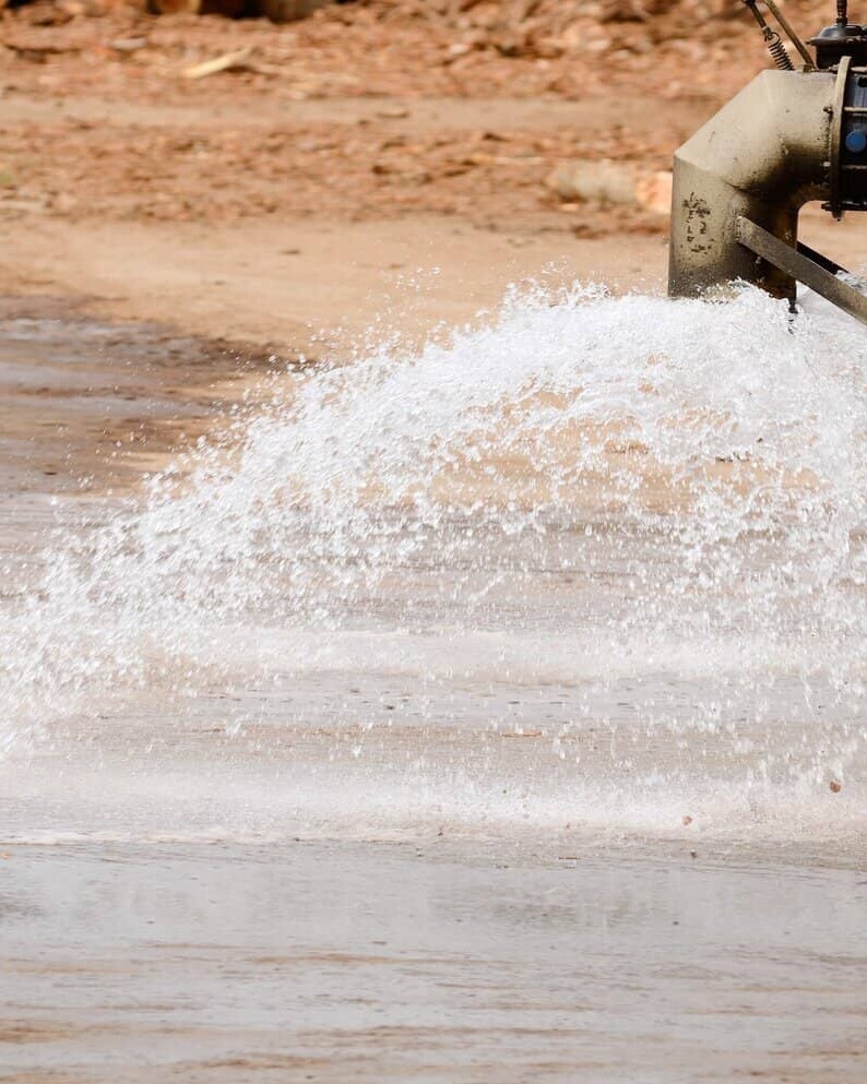 spraying for dust control